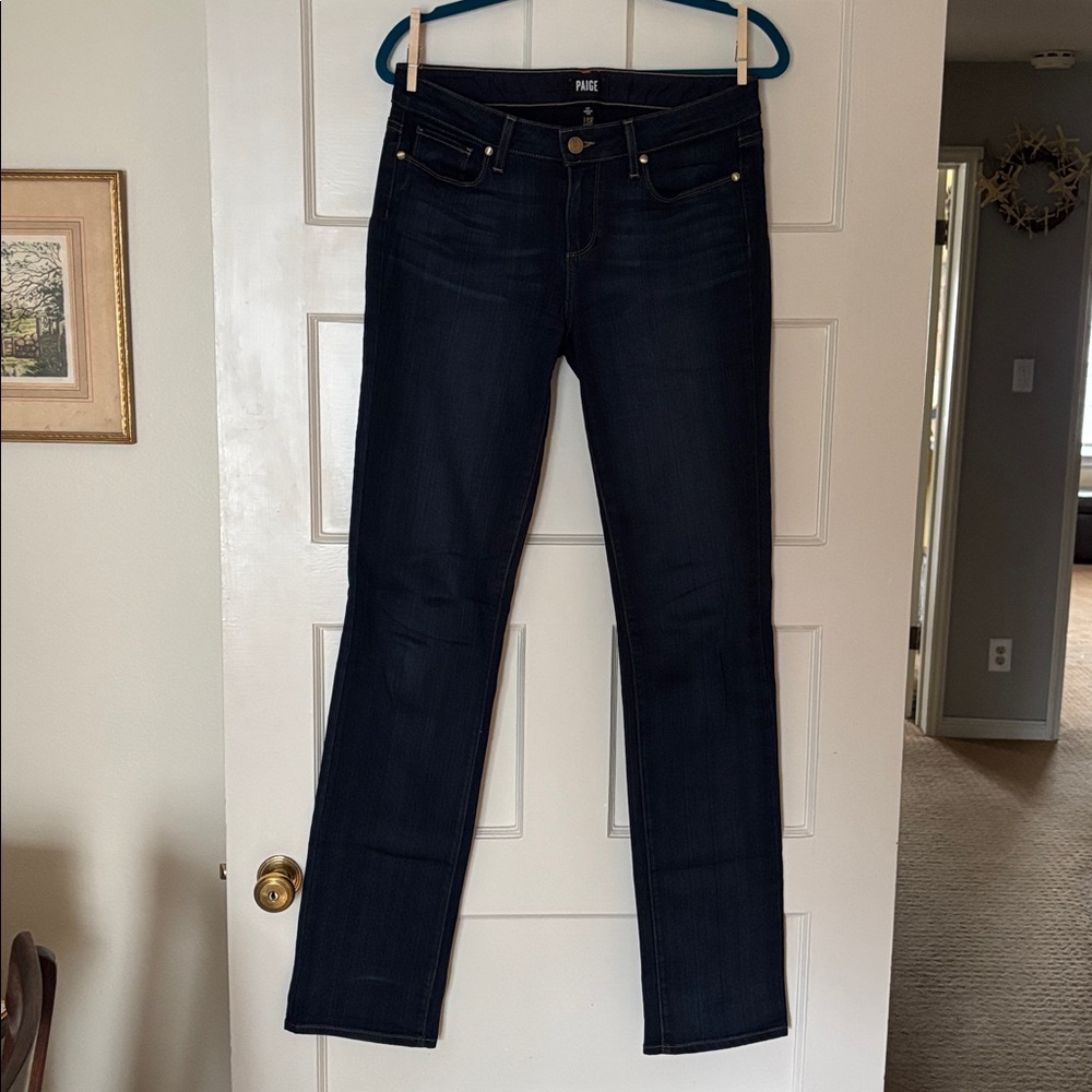 PAIGE Denim Straight leg Indigo Jeans